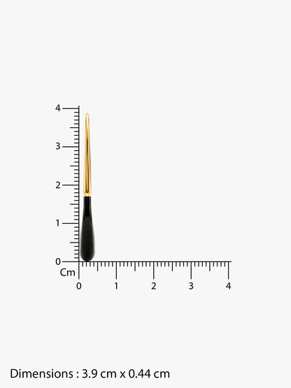 IXIA by GIVA Midnight Ray Gold Plated Half Hoops