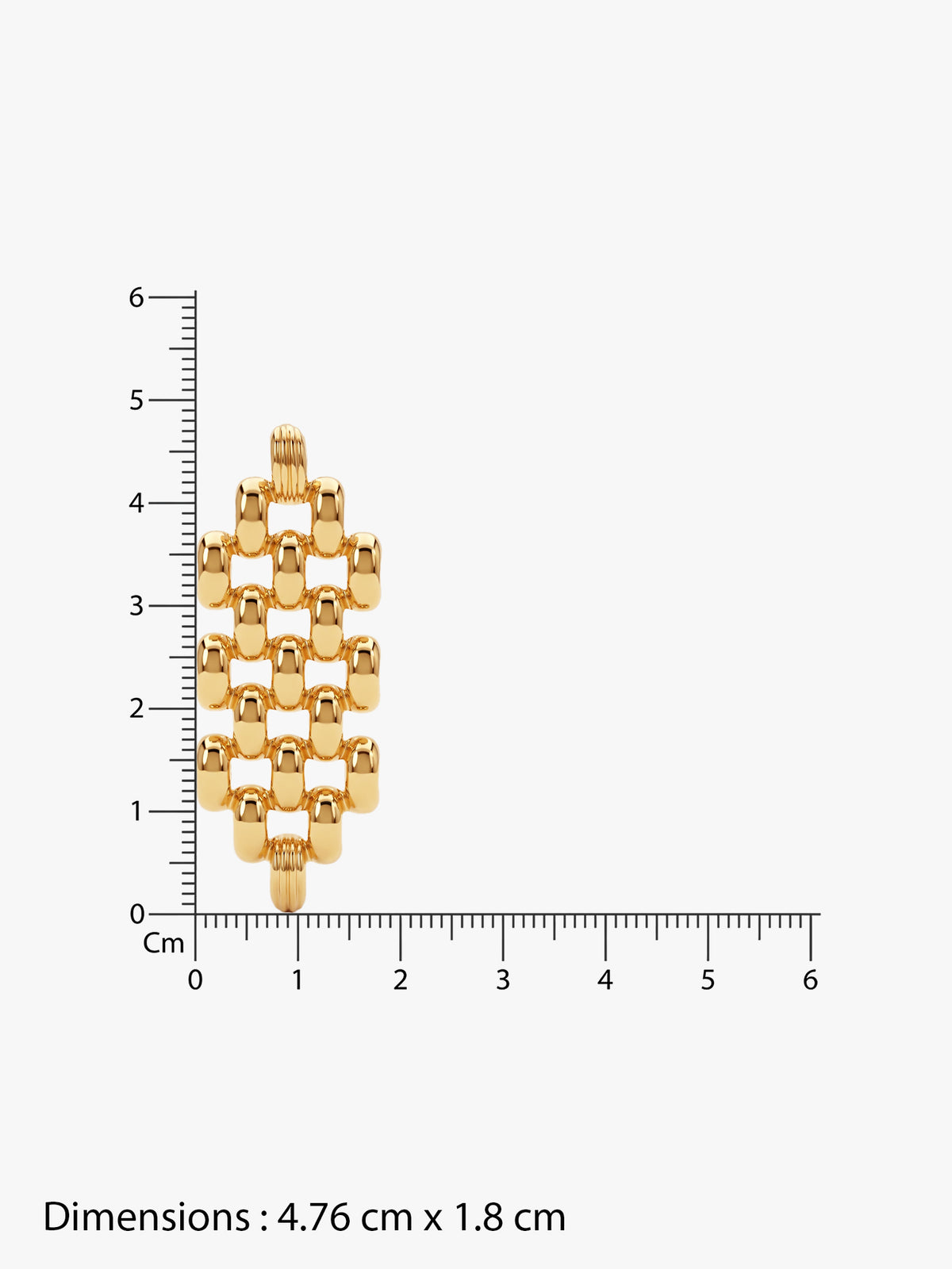 IXIA by GIVA Lattice Love Gold Plated Earrings