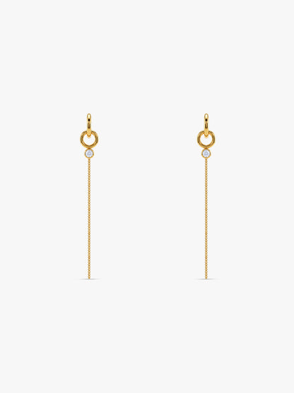 IXIA by GIVA Velvet Flow Gold Plated Danglers
