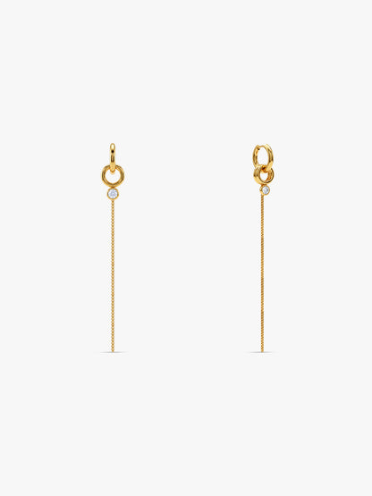 IXIA by GIVA Velvet Flow Gold Plated Danglers