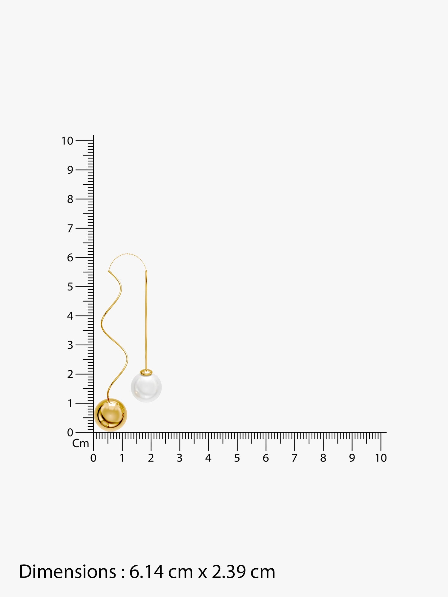 OnnMe by GIVA Pearl Waltz Gold Plated Earrings