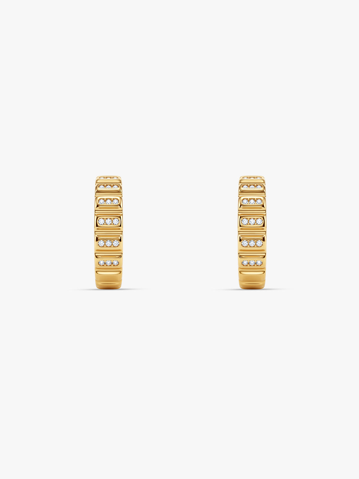 IXIA by GIVA Helios Drawer Gold Plated J Hoops