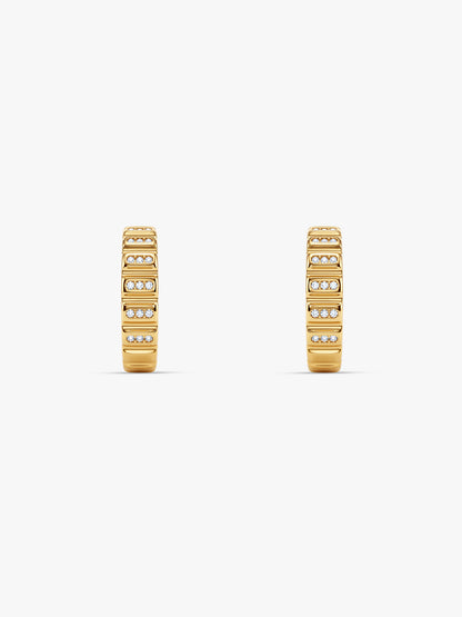 IXIA by GIVA Helios Drawer Gold Plated J Hoops