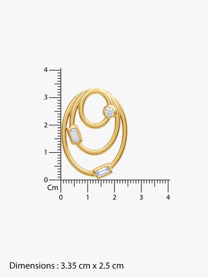 IXIA by GIVA Forever Groovy Gold Plated Earrings