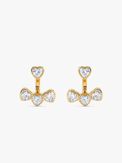IXIA by GIVA Heartwarmer Gold Plated Earrings