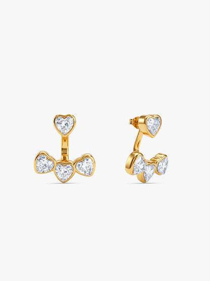IXIA by GIVA Heartwarmer Gold Plated Earrings