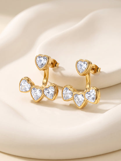 IXIA by GIVA Heartwarmer Gold Plated Earrings