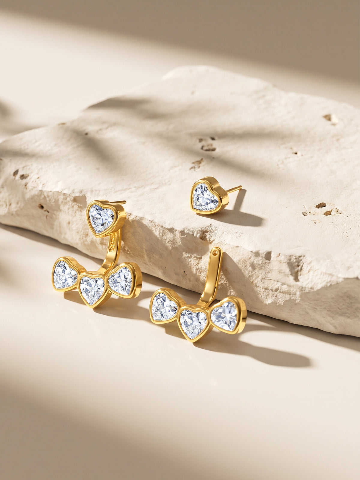 IXIA by GIVA Heartwarmer Gold Plated Earrings