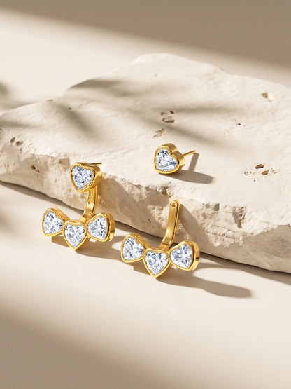 IXIA by GIVA Heartwarmer Gold Plated Earrings