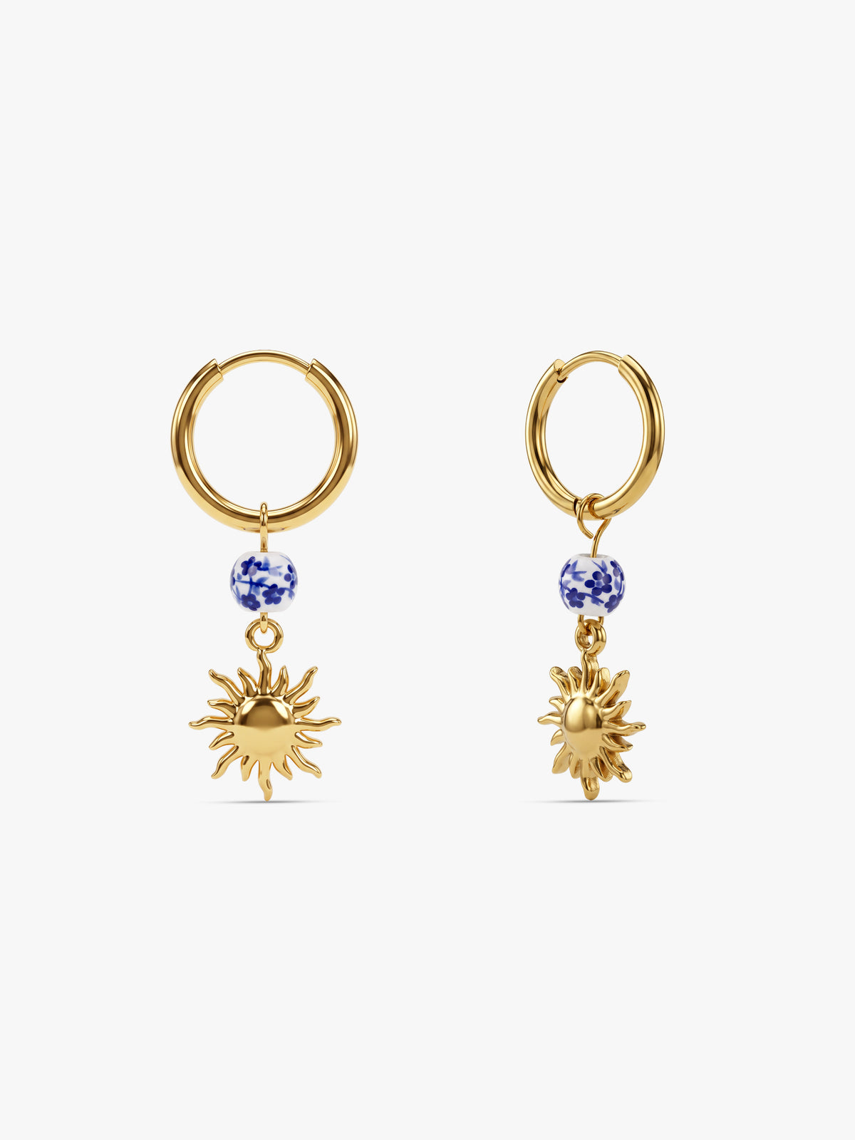 IXIA by GIVA Sunlit Aura Gold Plated Danglers