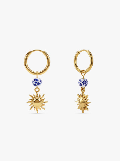 IXIA by GIVA Sunlit Aura Gold Plated Danglers