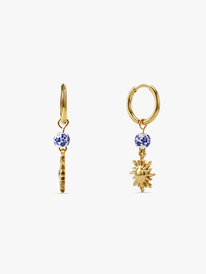 IXIA by GIVA Sunlit Aura Gold Plated Danglers