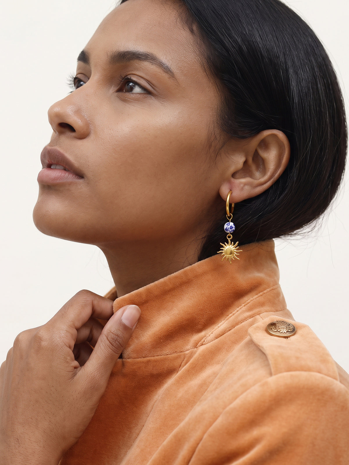 IXIA by GIVA Sunlit Aura Gold Plated Danglers