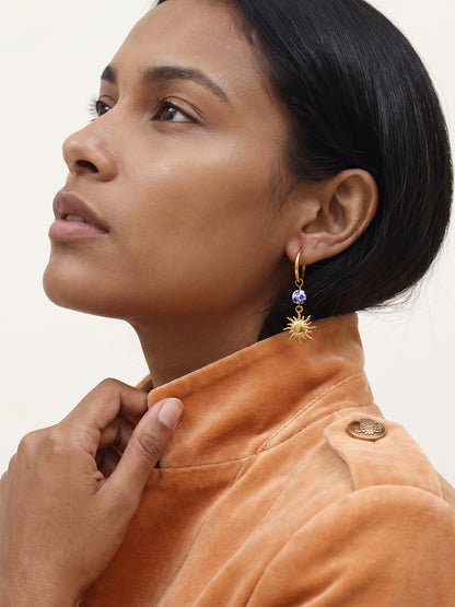 IXIA by GIVA Sunlit Aura Gold Plated Danglers