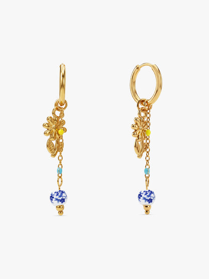 IXIA by GIVA Blooming Vibe Gold Plated Danglers