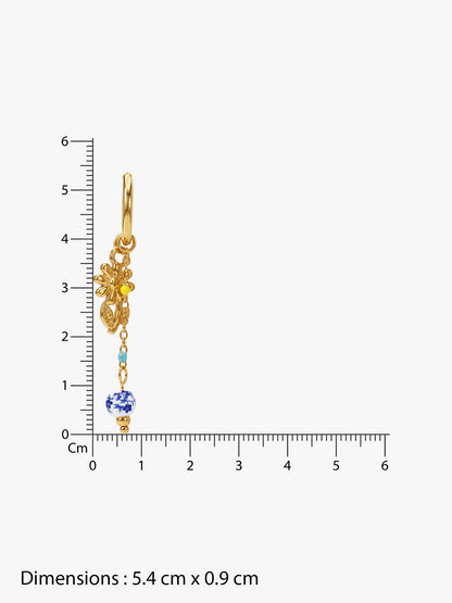 IXIA by GIVA Blooming Vibe Gold Plated Danglers
