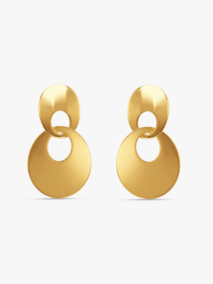 IXIA by GIVA Entwined Gold Plated Earrings