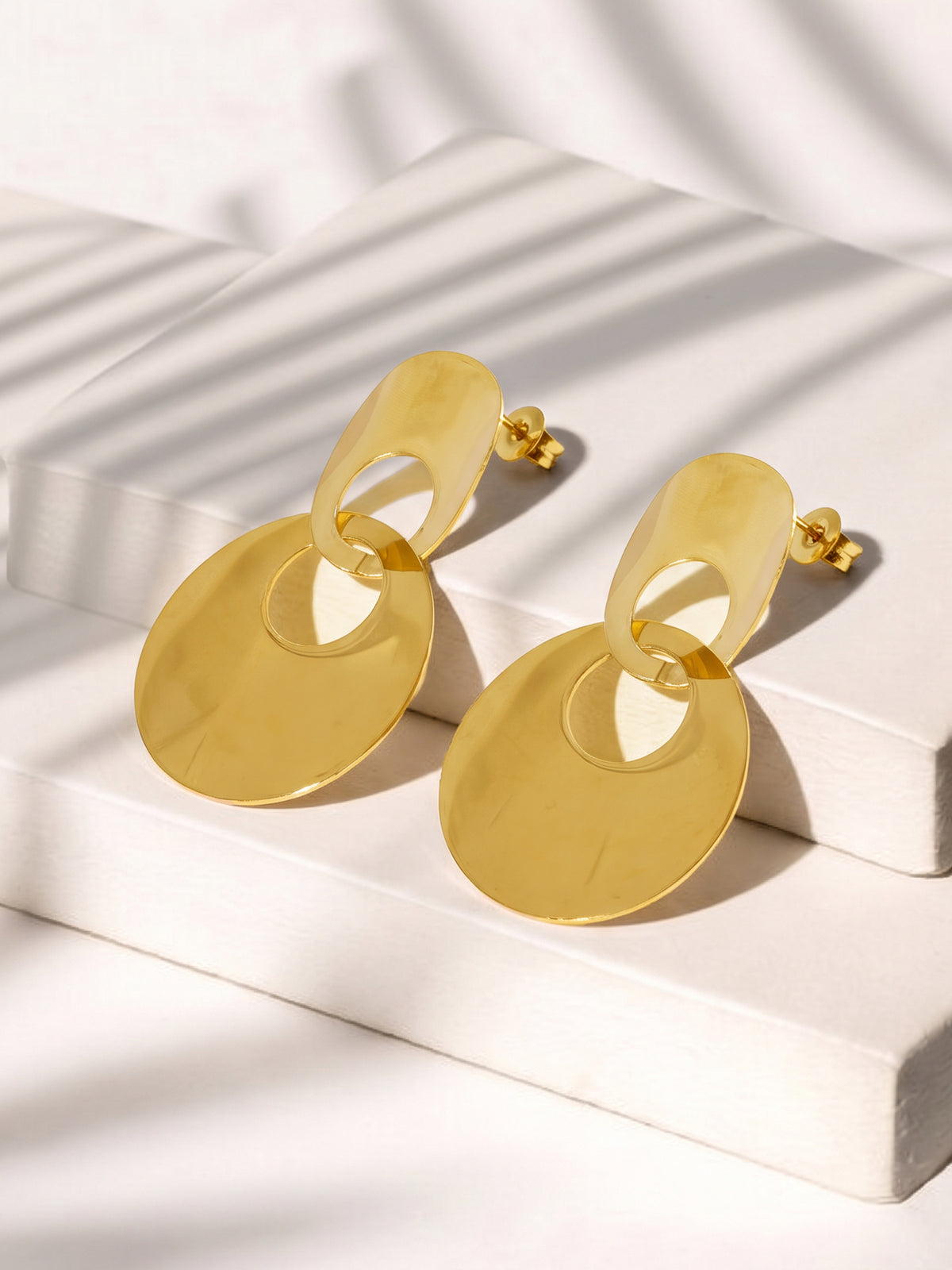 IXIA by GIVA Entwined Gold Plated Earrings