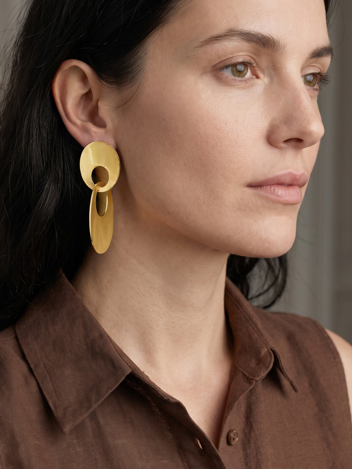 IXIA by GIVA Entwined Gold Plated Earrings