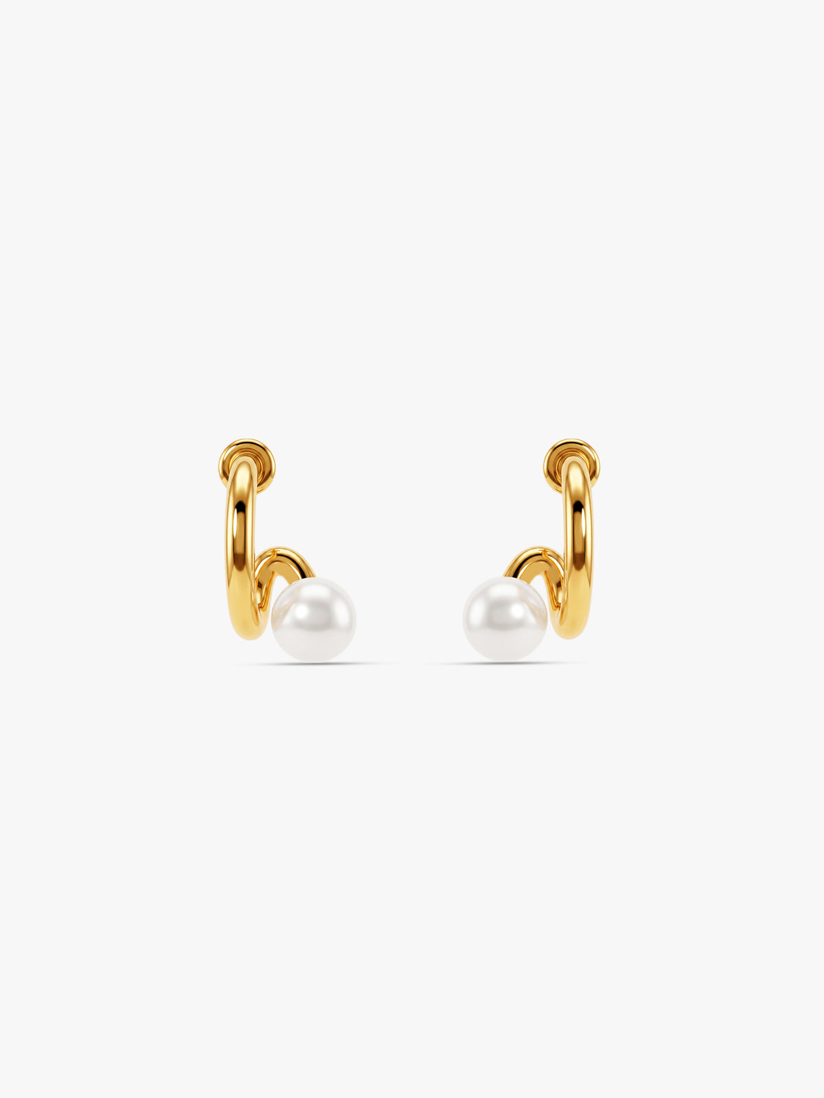 IXIA by GIVA Sparkling Ratio Gold Plated Earrings