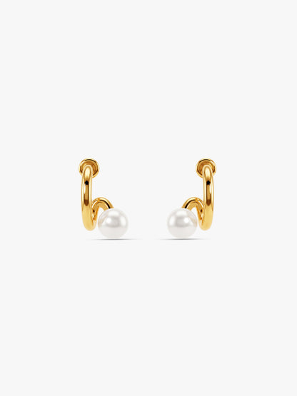 IXIA by GIVA Sparkling Ratio Gold Plated Earrings