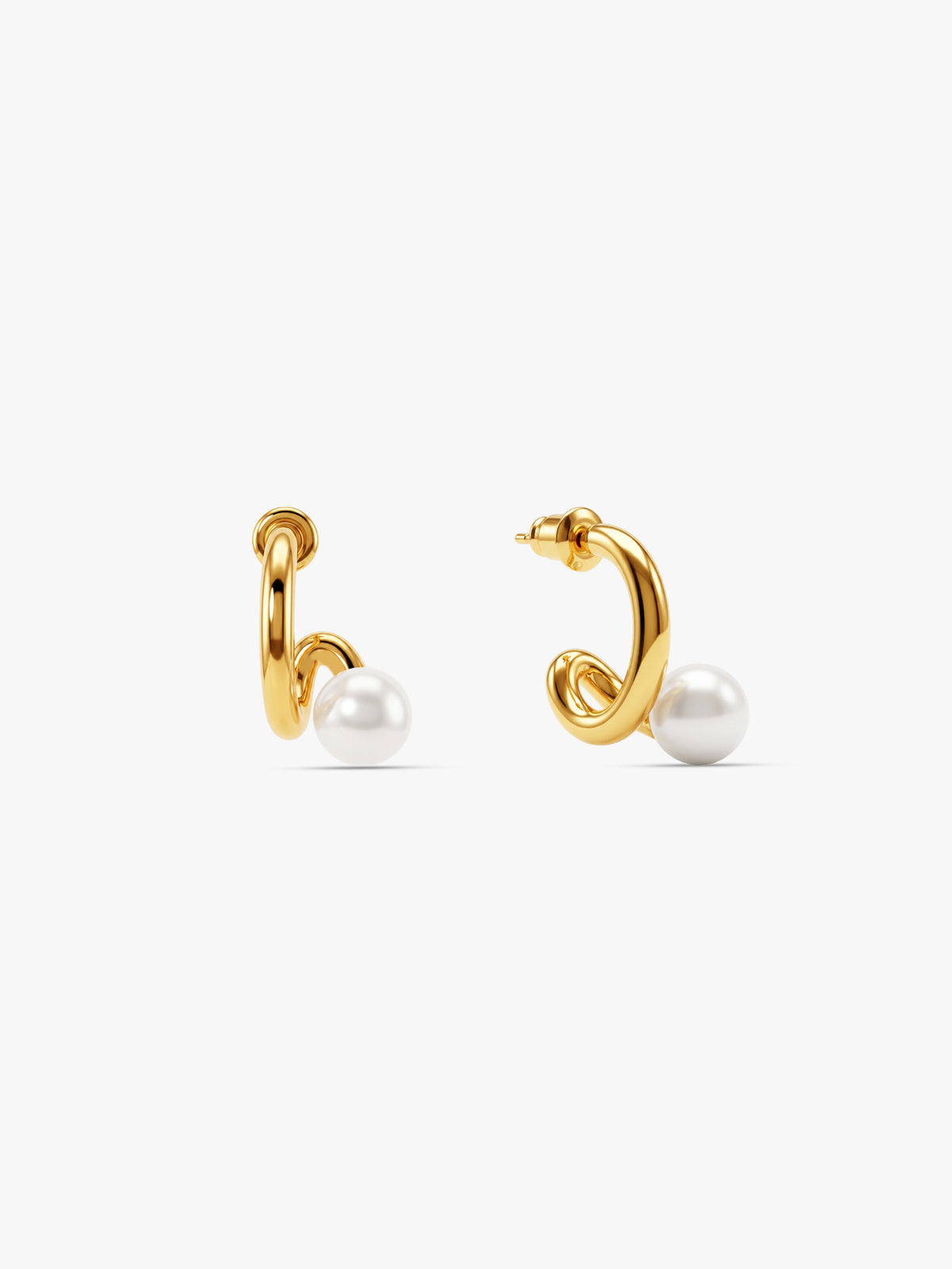 IXIA by GIVA Sparkling Ratio Gold Plated Earrings