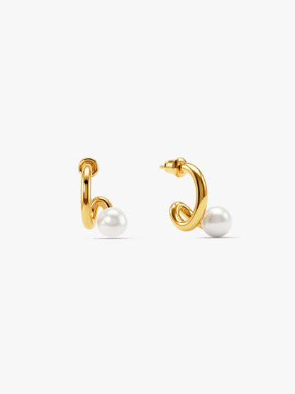 IXIA by GIVA Sparkling Ratio Gold Plated Earrings