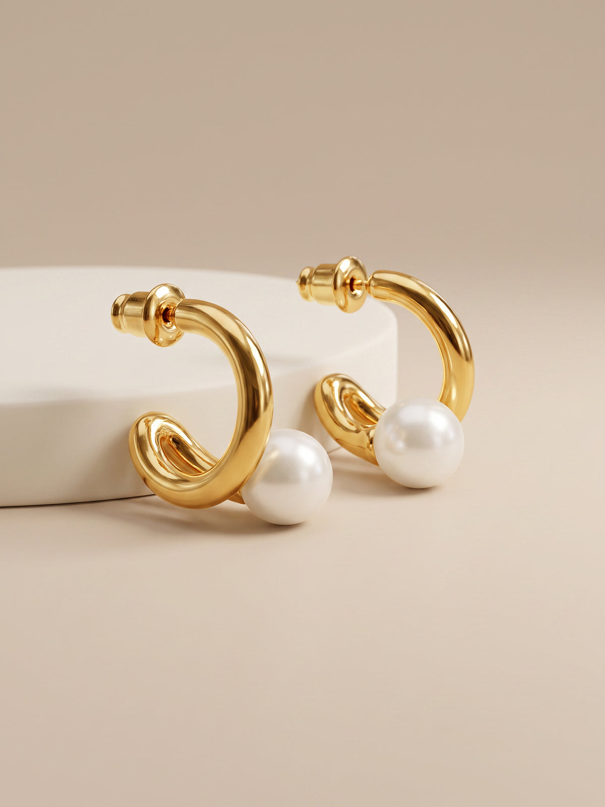 IXIA by GIVA Sparkling Ratio Gold Plated Earrings