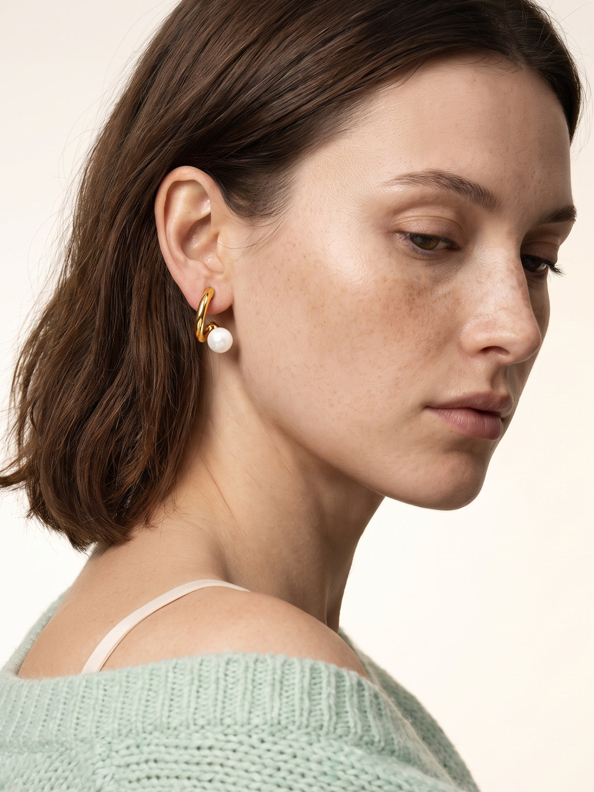 IXIA by GIVA Sparkling Ratio Gold Plated Earrings