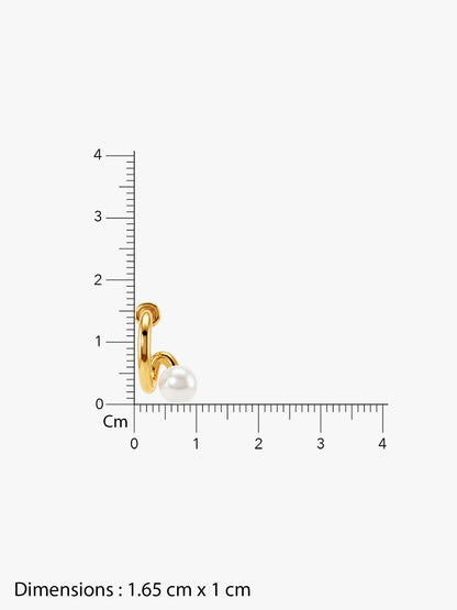 IXIA by GIVA Sparkling Ratio Gold Plated Earrings