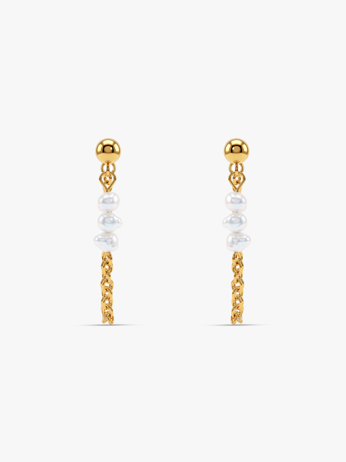 IXIA by GIVA Pearl And Prejudice Gold Plated Earrings