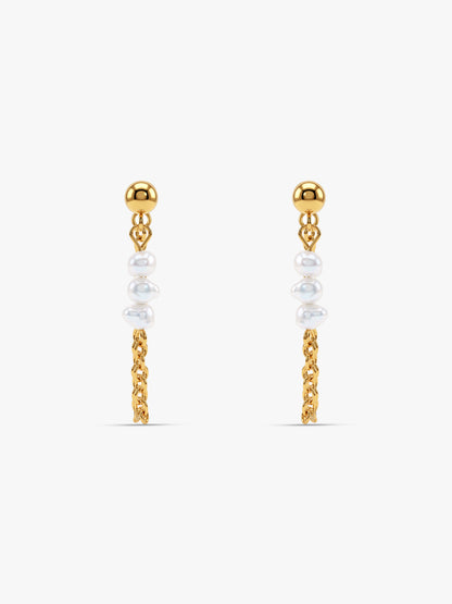 IXIA by GIVA Pearl And Prejudice Gold Plated Earrings
