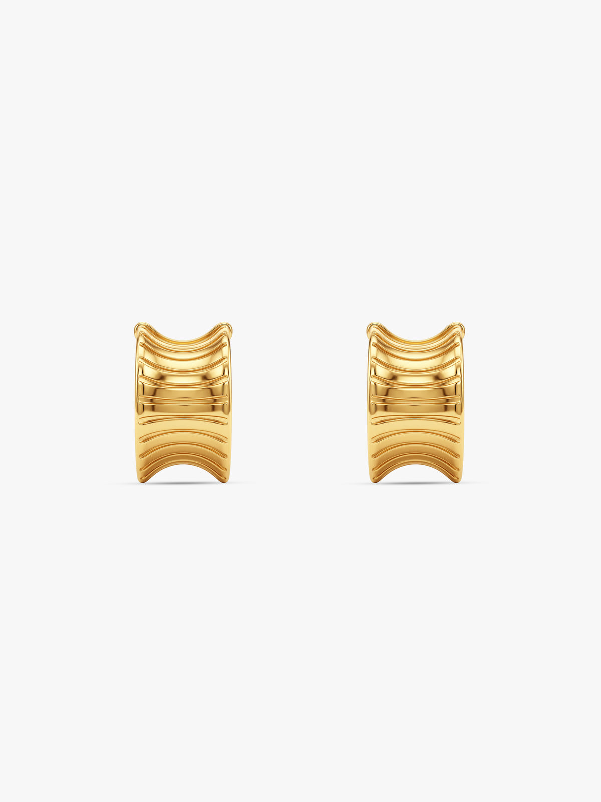 IXIA by GIVA Hard Launch Gold Plated J Hoops