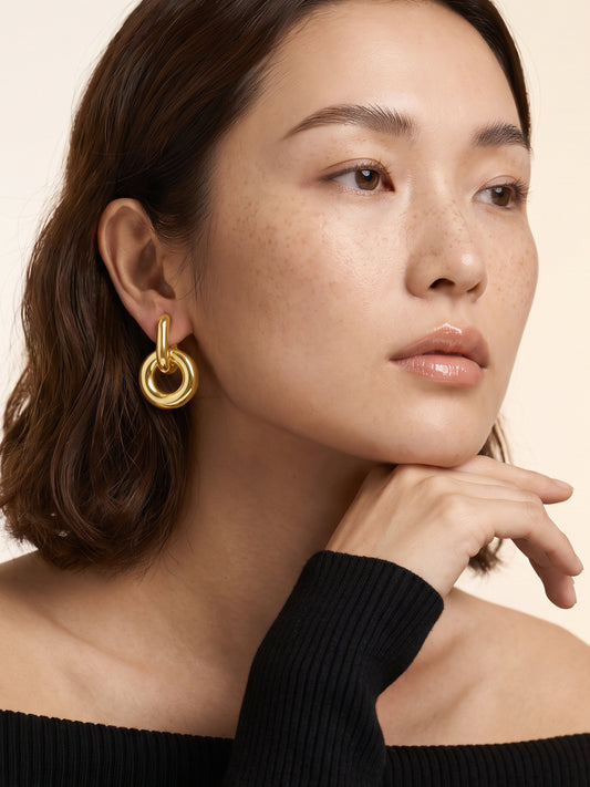 IXIA by GIVA For Keeps Gold Plated Earrings