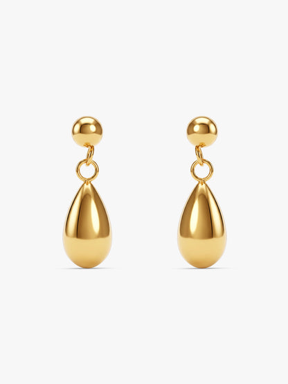 IXIA by GIVA Dripping Drop Gold Plated Earrings