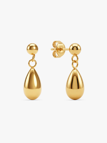 IXIA by GIVA Dripping Drop Gold Plated Earrings