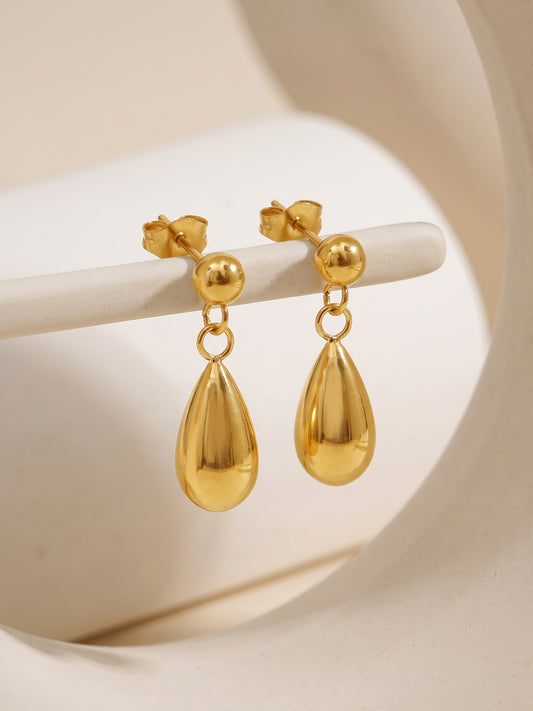 IXIA by GIVA Dripping Drop Gold Plated Earrings