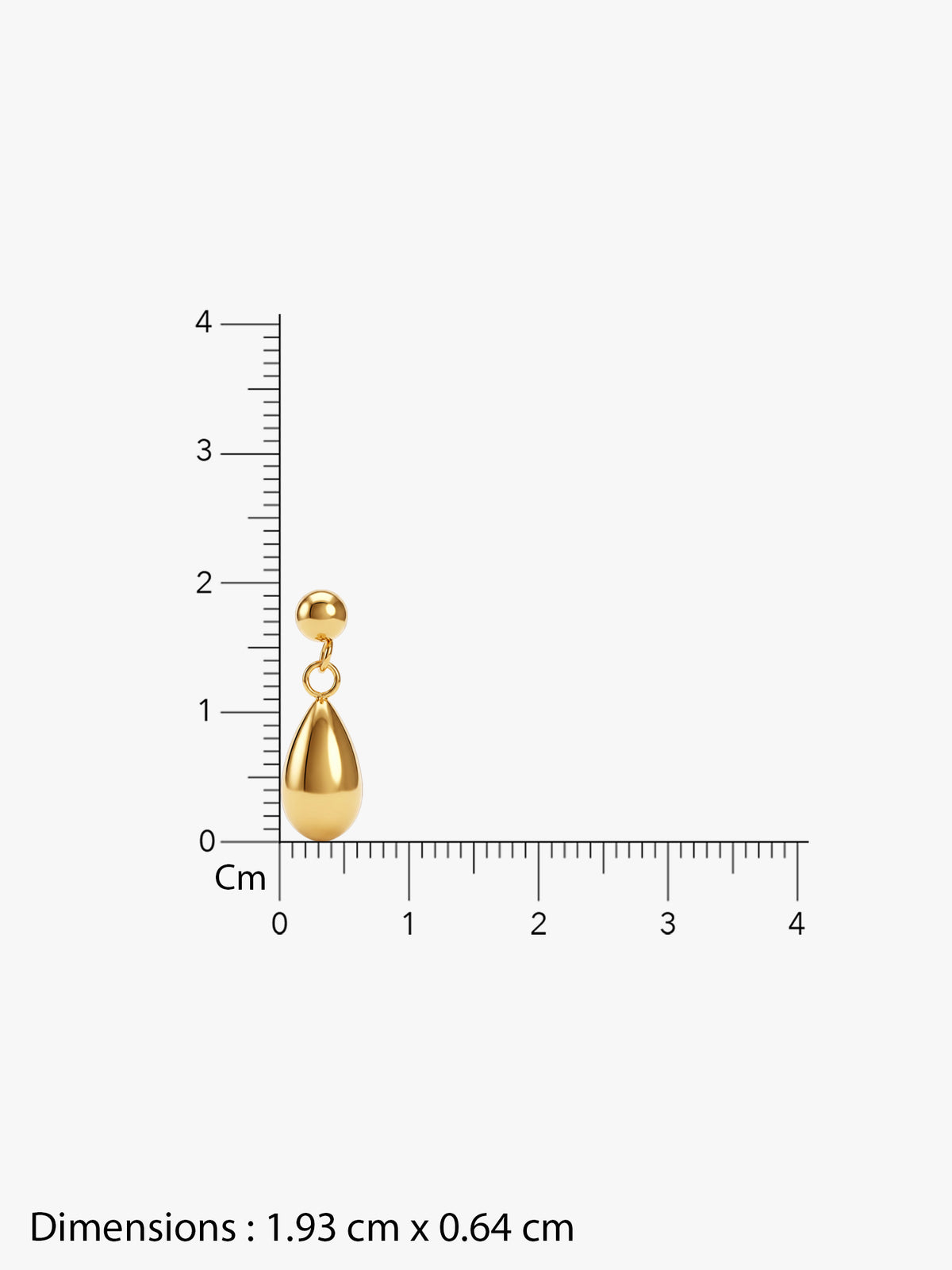 IXIA by GIVA Dripping Drop Gold Plated Earrings