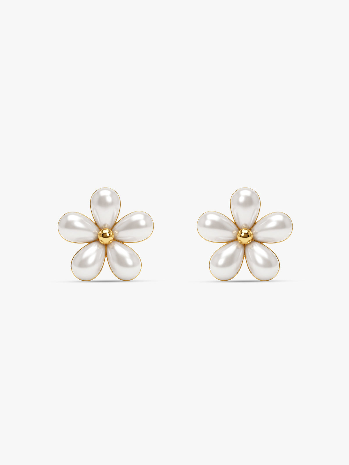 IXIA by GIVA Pearlfect Gold Plated Studs