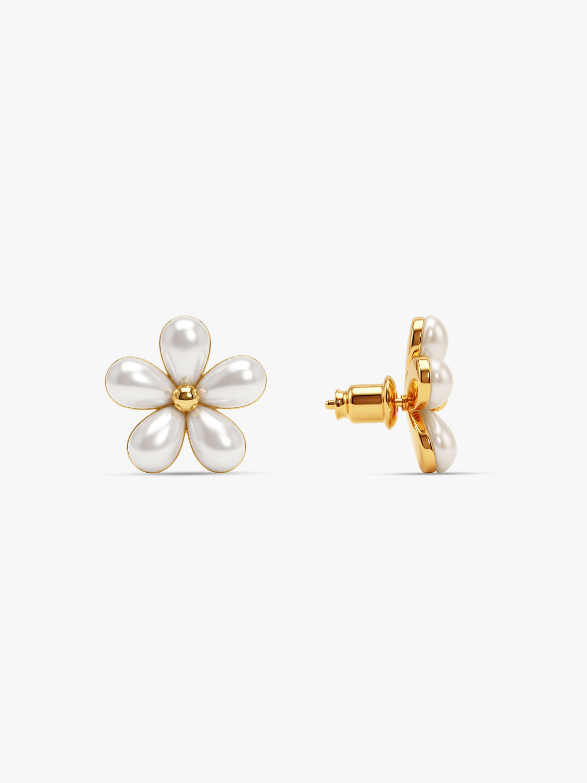 IXIA by GIVA Pearlfect Gold Plated Studs