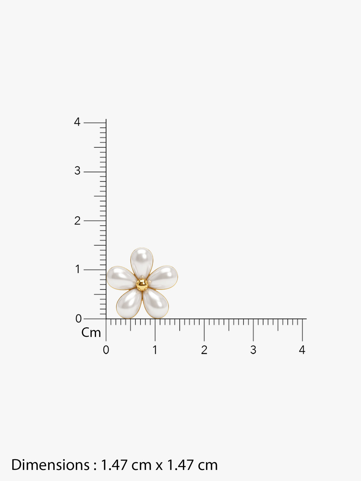 IXIA by GIVA Pearlfect Gold Plated Studs
