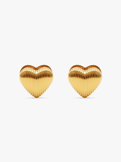 IXIA by GIVA Astro Love Gold Plated Earrings