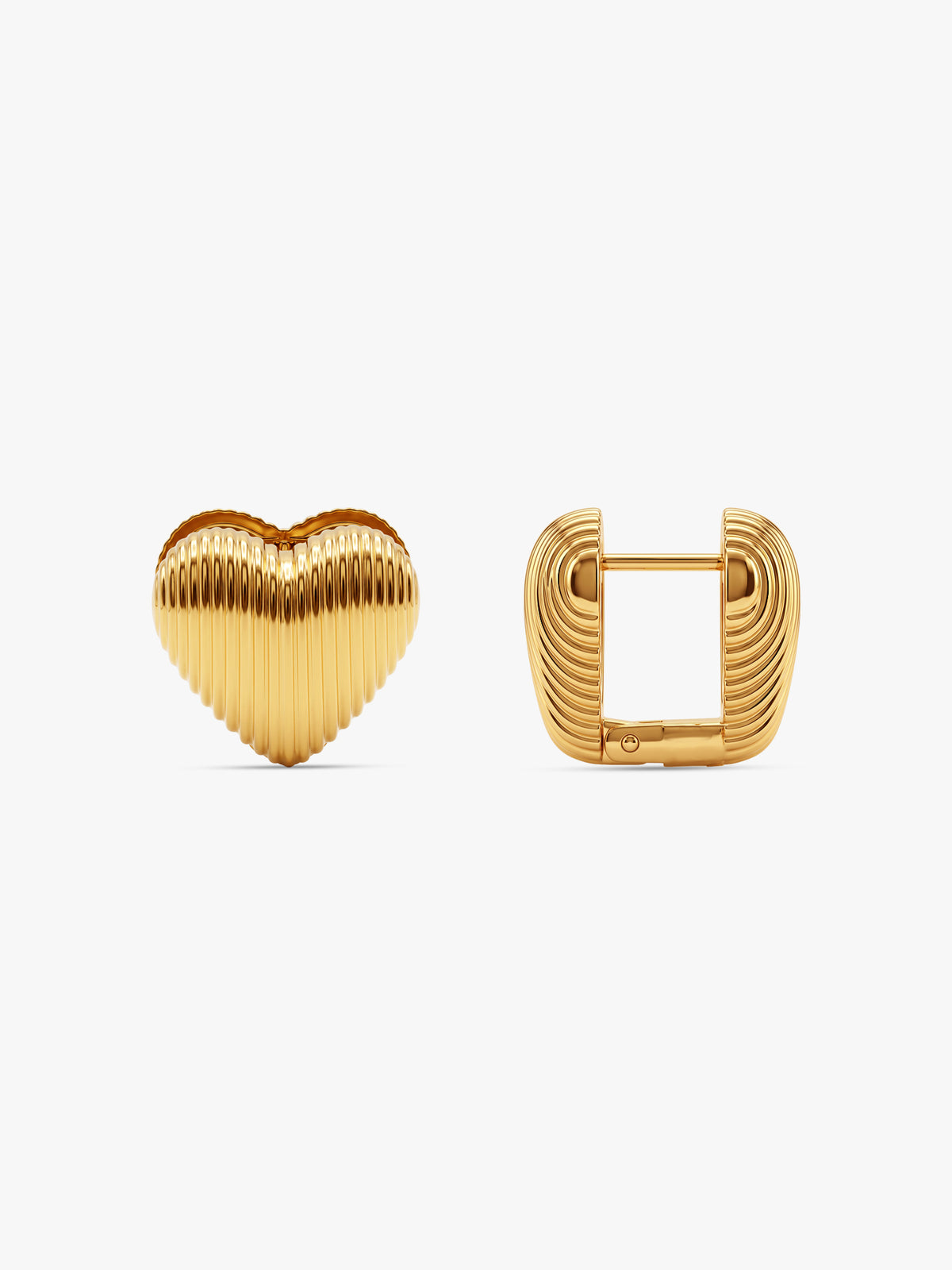 IXIA by GIVA Astro Love Gold Plated Earrings
