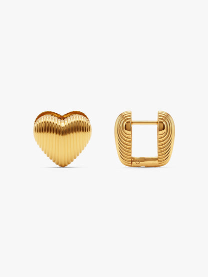 IXIA by GIVA Astro Love Gold Plated Earrings