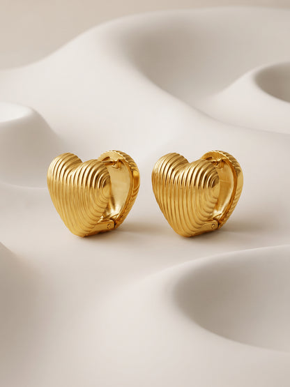 IXIA by GIVA Astro Love Gold Plated Earrings