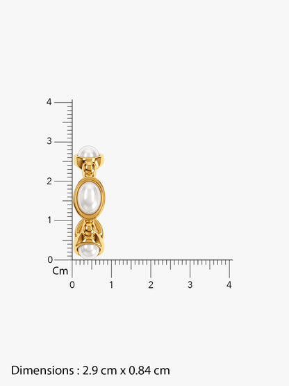 IXIA by GIVA Office Crush Gold Plated Earrings