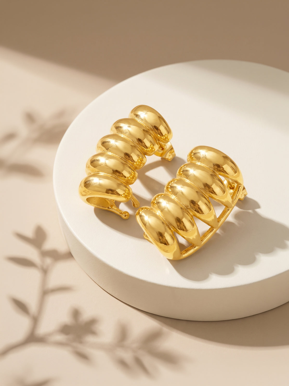 IXIA by GIVA Vanity Fair Gold Plated Earrings