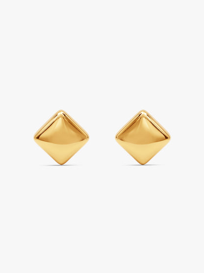 IXIA by GIVA Timeless Cube Gold Plated Studs