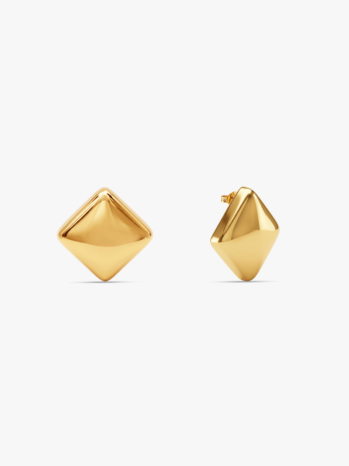 IXIA by GIVA Timeless Cube Gold Plated Studs