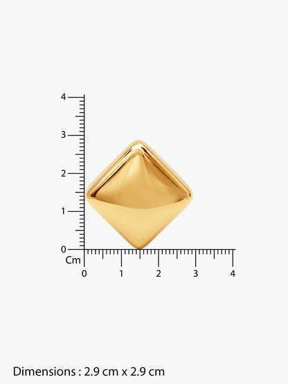IXIA by GIVA Timeless Cube Gold Plated Studs